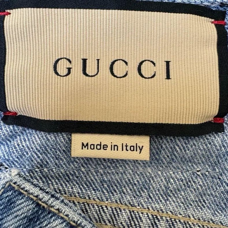 Gucci Gucci Cat Embroidery Denim Shorts Size 40" / US 18 - 3 Thumbnail