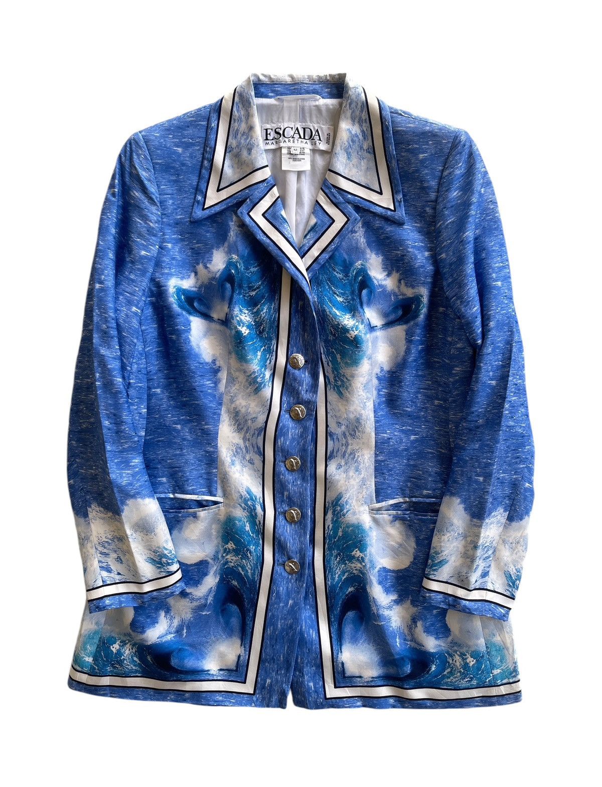 Escada Luxury Escada Silk Dolphin Printed Size M / US 6-8 / IT 42-44 - 3 Thumbnail