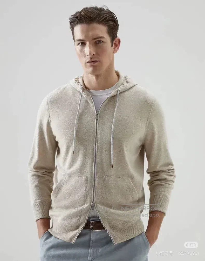 Brunello Cucinelli Brunello Cucinelli Cashmere and Silk Hooded Sweatshirt Size US M / EU 48-50 / 2 - 2 Thumbnail