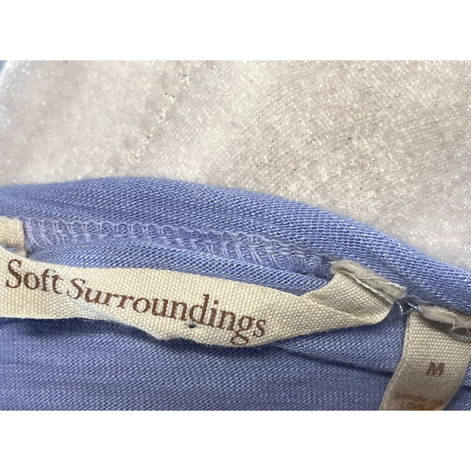 Soft Surroundings SOFT SURROUNDINGS Tunic Shirt - Shirt - Women - Size M - Purple - Long Sleeve - Scoop Neck - Pullover - Button Accent - Casual Tunic Top Size M / US 6-8 / IT 42-44 - 6 Thumbnail