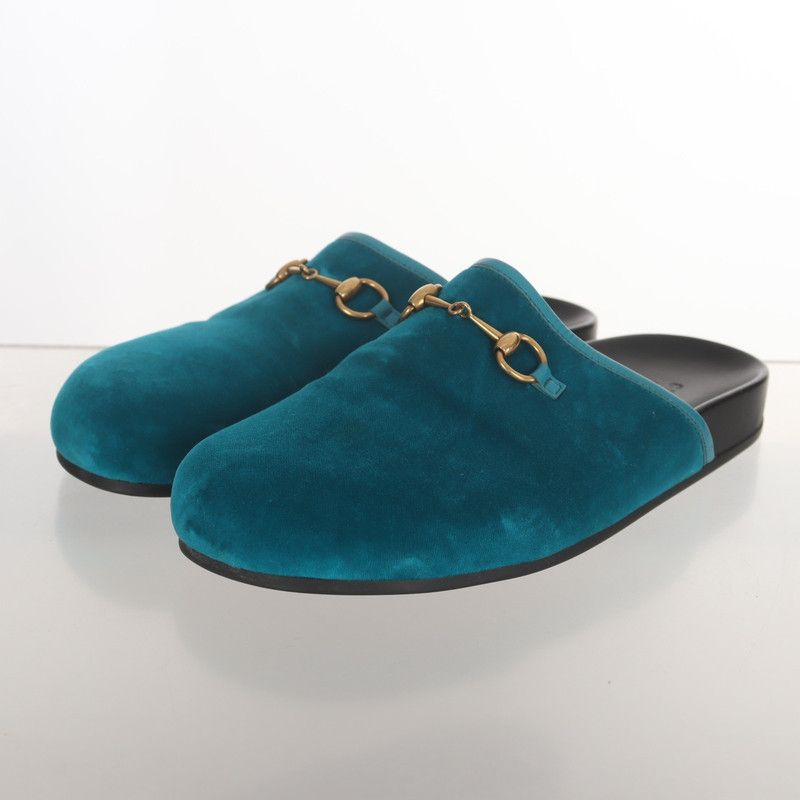 Gucci Gucci Suede Casual Slides in Lake Blue Size US 6.5 / EU 39-40 - 1 Thumbnail