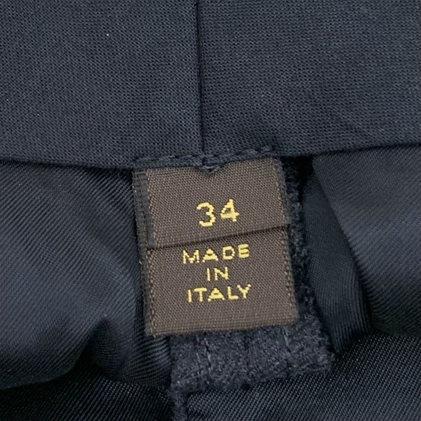 Louis Vuitton Louis Vuitton Black-Grey Wool Trousers (Size XXS) Size 34" / US 12 / IT 48 - 4 Thumbnail