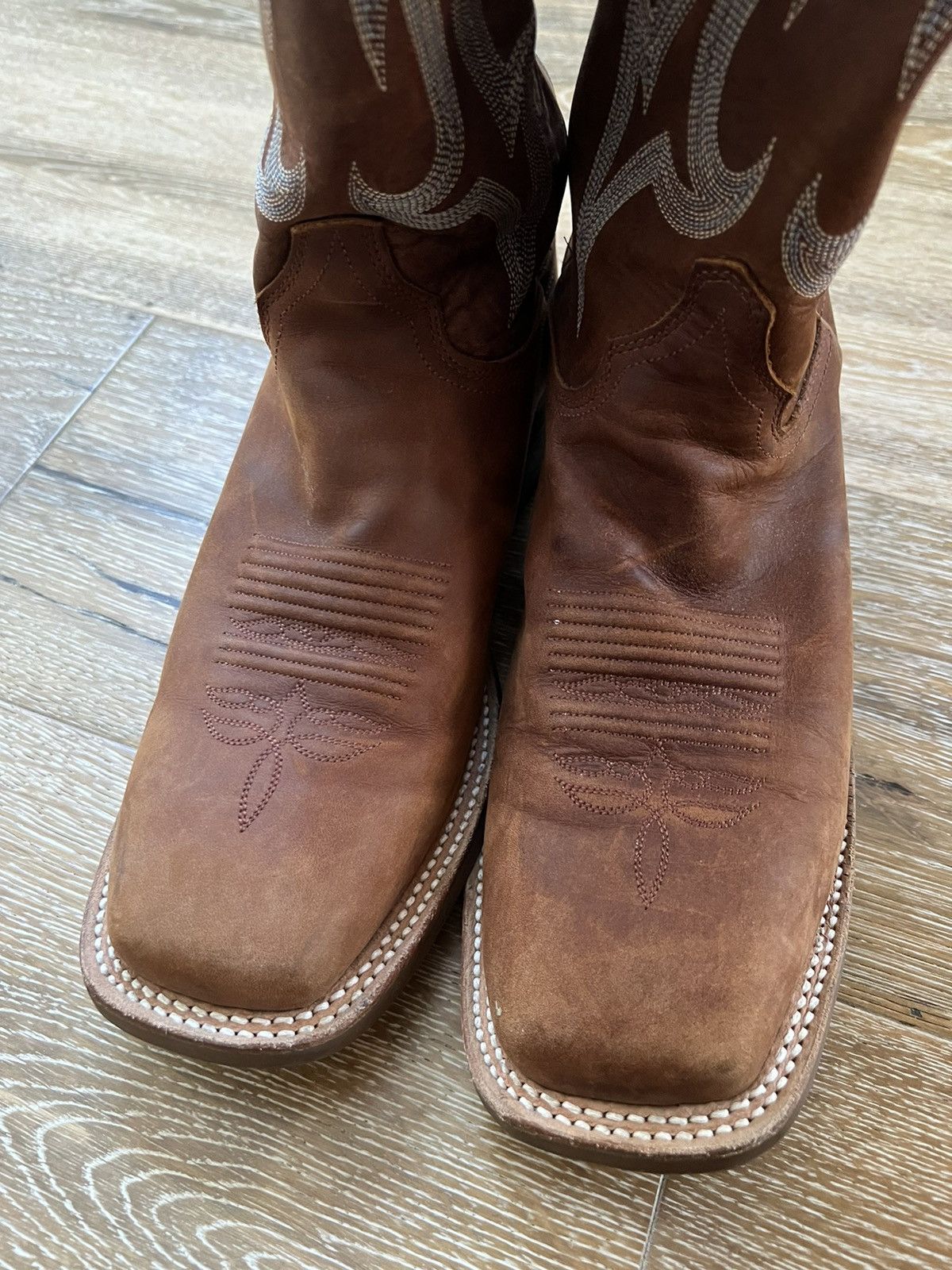 Justin × Justin Boots × Vibram Justin Boots Bender brown cowboy western Boots Size US 8.5 / EU 41-42 - 11 Thumbnail