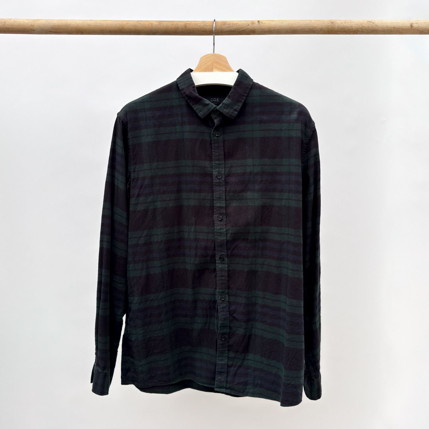 Cos Flannel Shirt, Black Watch Tartan Size US M / EU 48-50 / 2 - 1 Thumbnail
