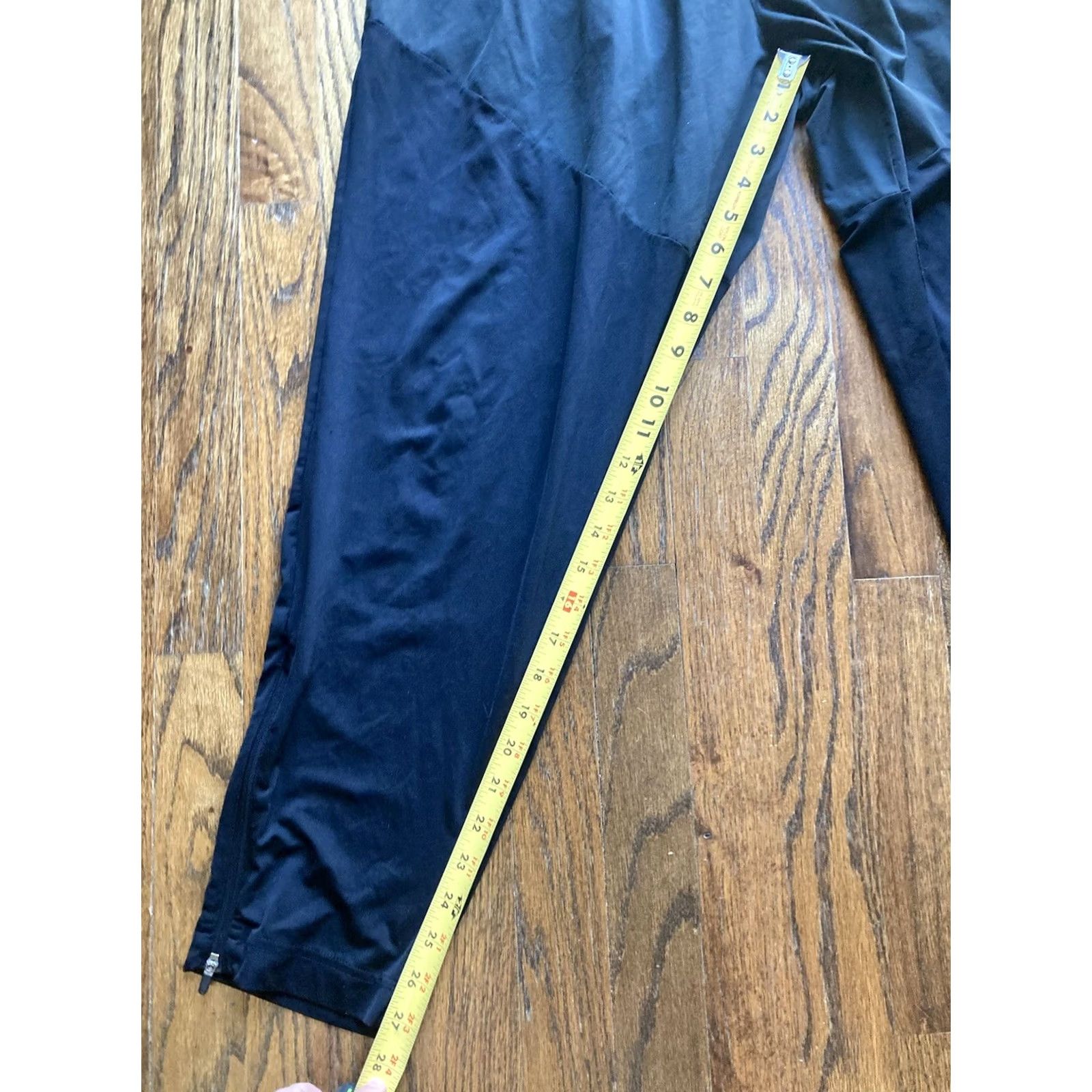 Nike Nike Dri-Fit Running Pants Womens XL Joggers Black Stretch Drawstring Size 40" / US 18 - 3 Thumbnail