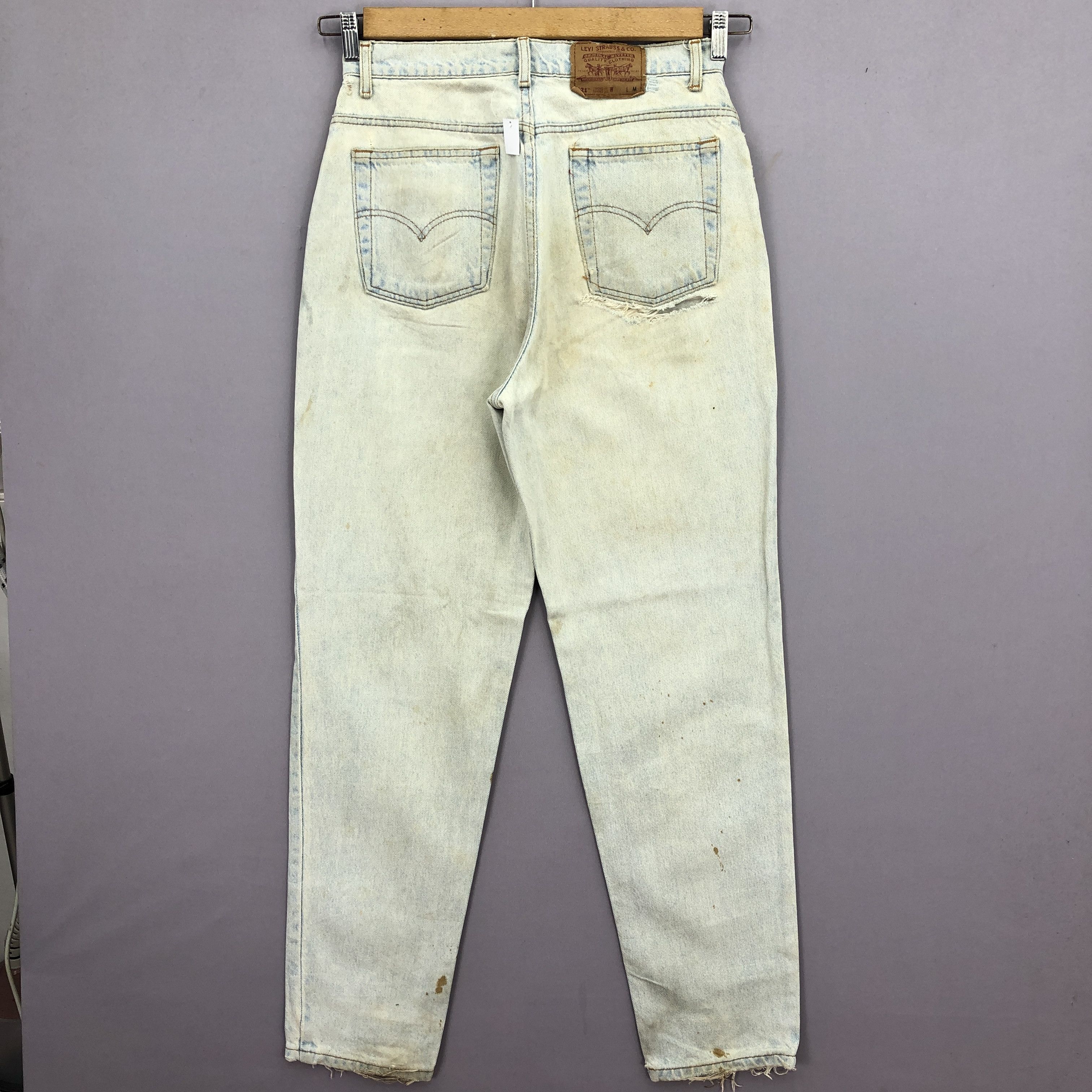 Levi's Vintage Levis Tapered Leg Jeans Dirty Rusty Denim BS47143 Size US 30 / EU 46 - 2 Thumbnail