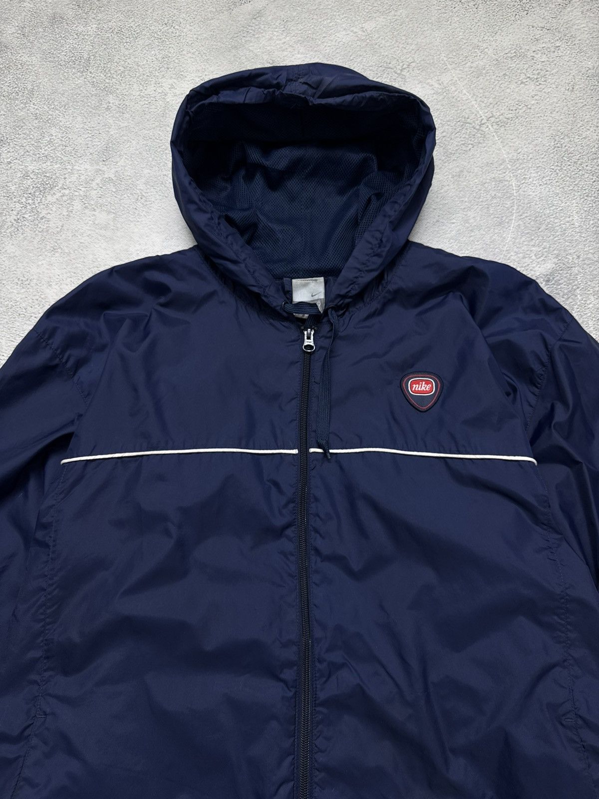 Nike Vintage Y2K Nike Nylon Mini Logo Jacket 00’s Size US XL / EU 56 / 4 - 4 Thumbnail