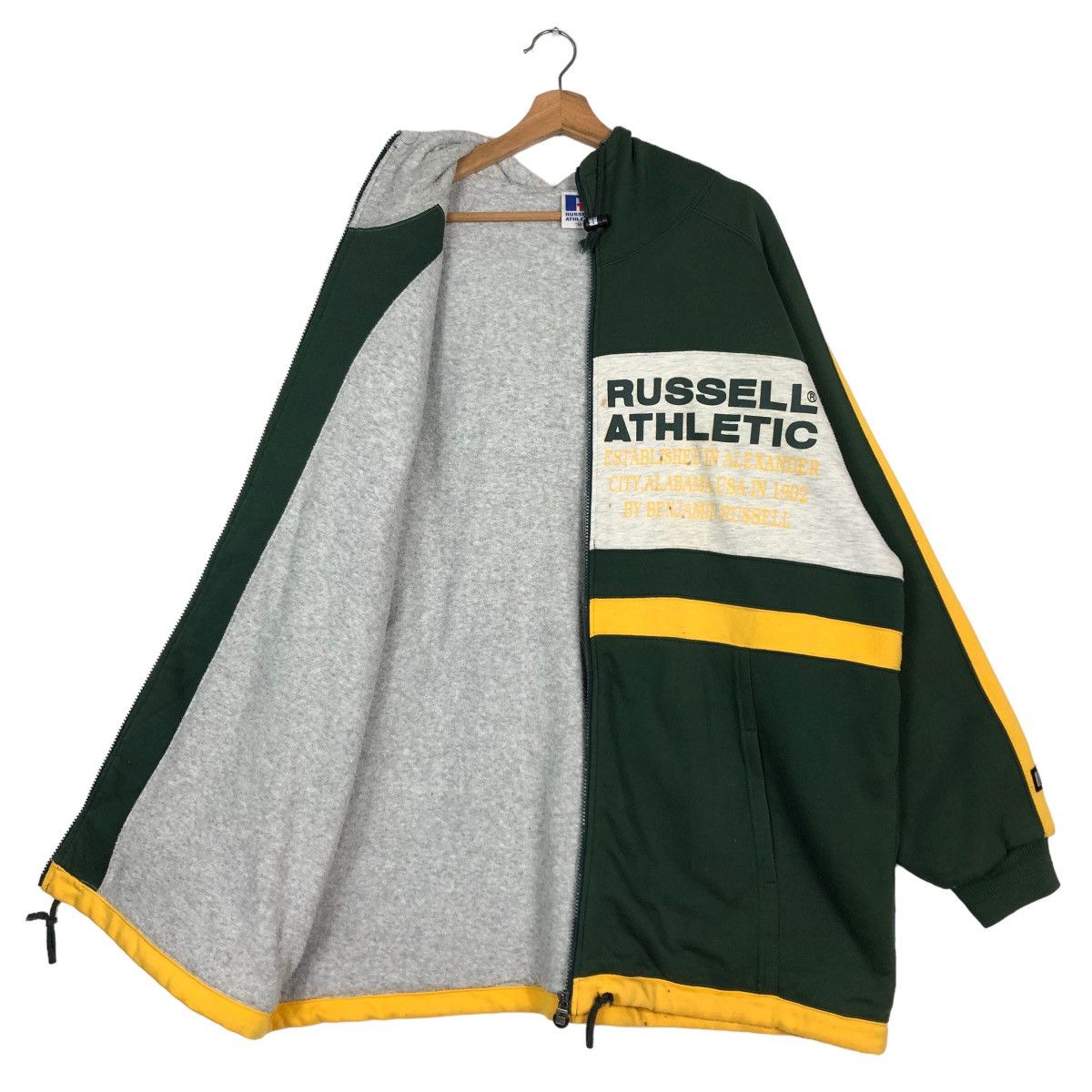 Japanese Brand 🔥90’s Rare Vintage Russell Athletic Hoodie Jacket Big Logo Size US L / EU 52-54 / 3 - 10 Thumbnail