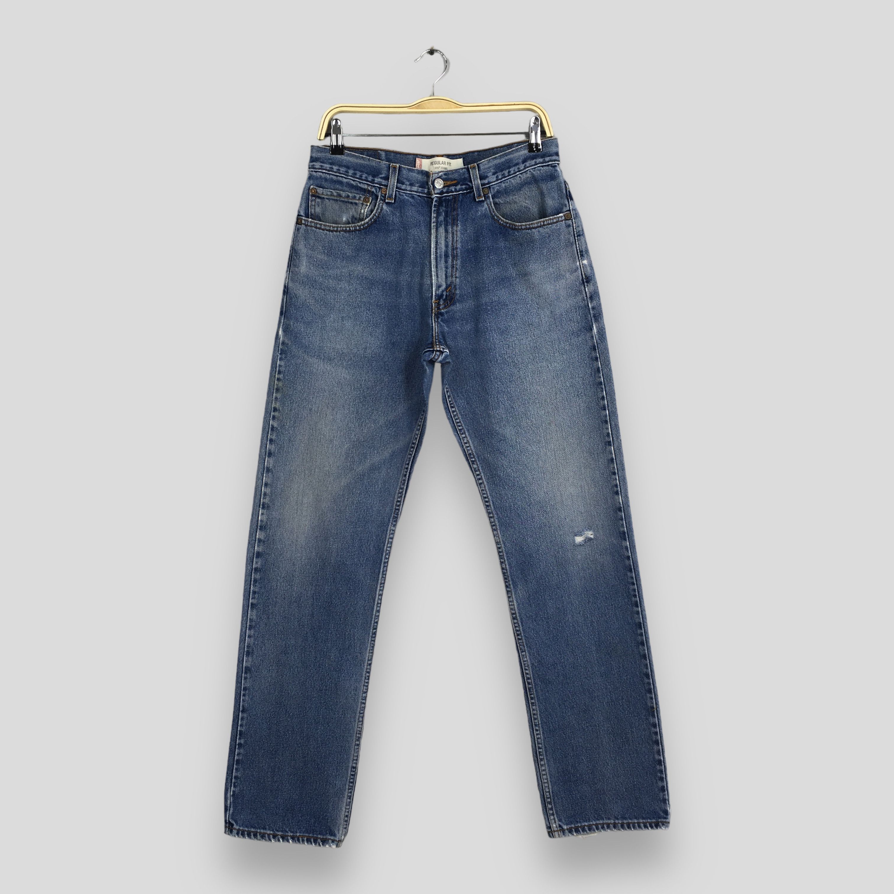 Levi's Size 30x32 Vintage 90s Levi's 505 Faded Blue Jeans S1802 Size US 30 / EU 46 - 1 Thumbnail