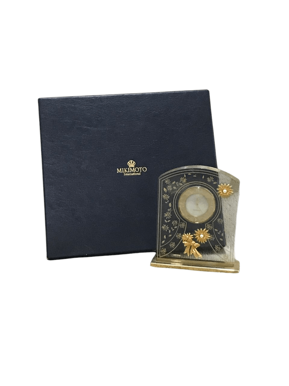 Japanese Brand × Mikimoto Set of Mikimoto Table Clock & Desert Spoon with Pearl Size ONE SIZE - 2 Thumbnail