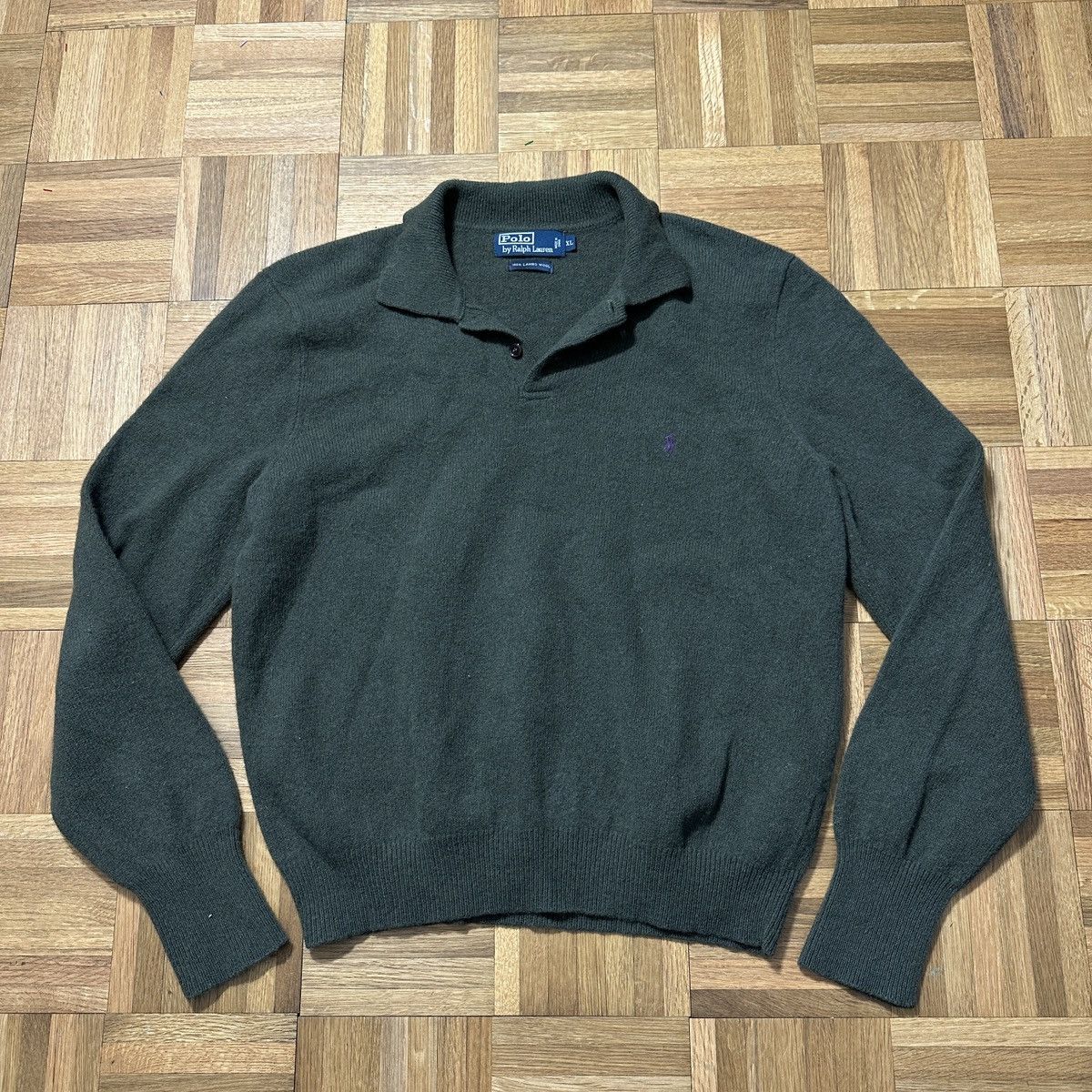 Polo Ralph Lauren Vintage Polo lambswool sweater Size US XL / EU 56 / 4 - 1 Thumbnail