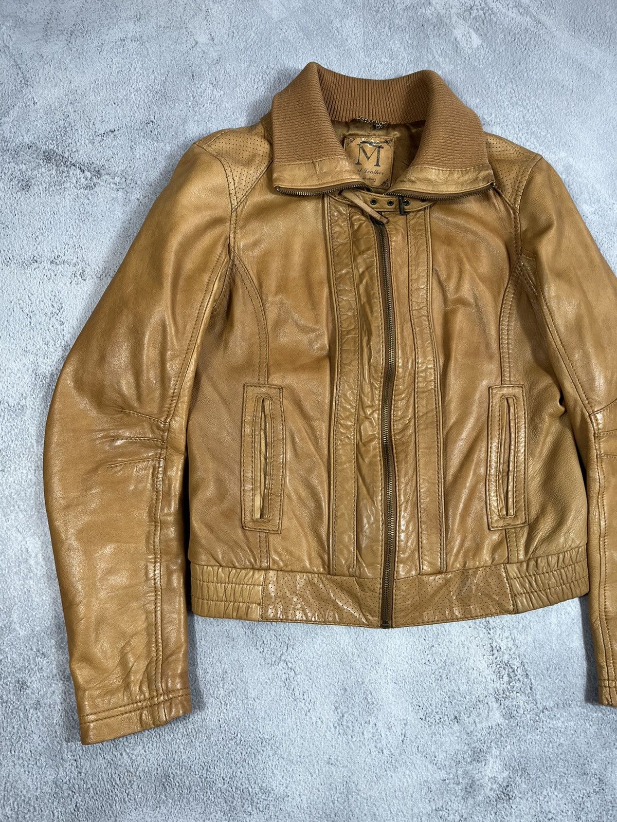 Leather Vintage Y2K Japanese Aviator Leather Jacket Bomber M Size M / US 6-8 / IT 42-44 - 2 Thumbnail
