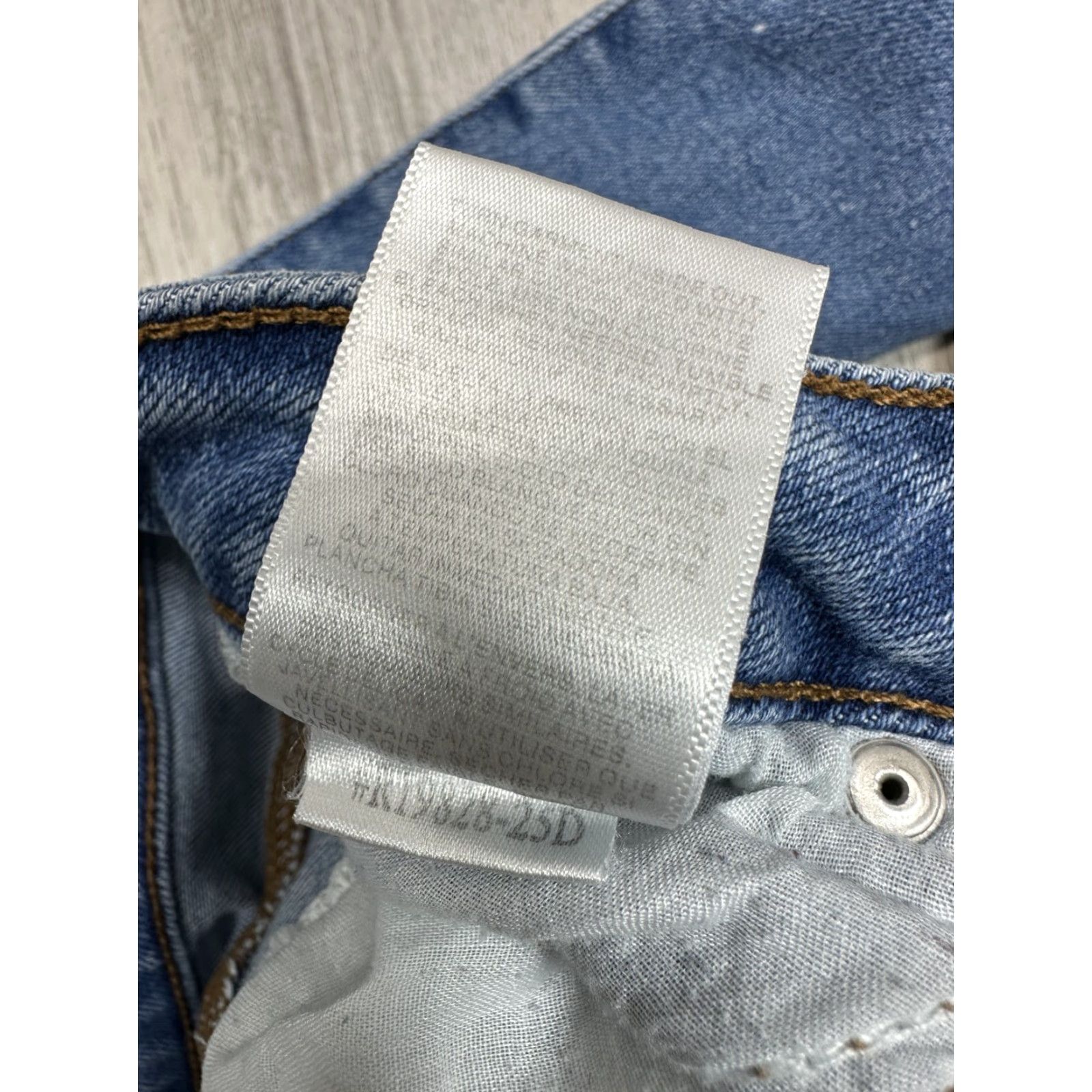 Vintage Womens Simple Society Jeans Ankle Blue Distressed Raw Edge Sz 11/30 Size 32" / US 10 / IT 46 - 6 Thumbnail