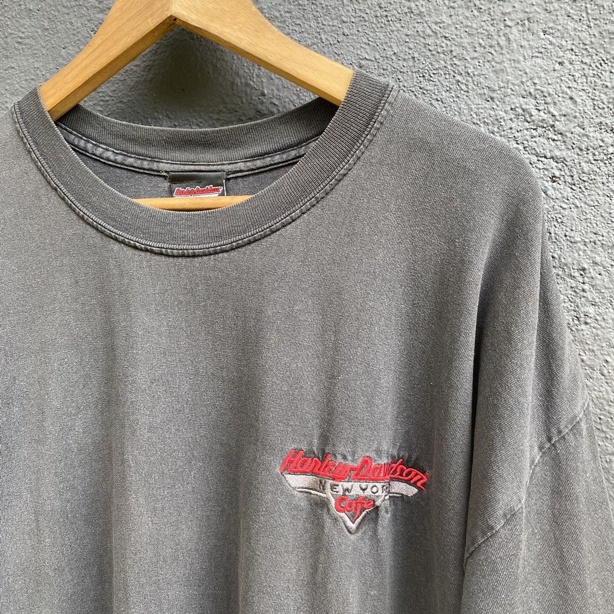 Harley Davidson Thrashed Faded Vintage 90s Harley Davidson ERD GRUNGE TSHIRT Size US XXL / EU 58 / 5 - 3 Thumbnail