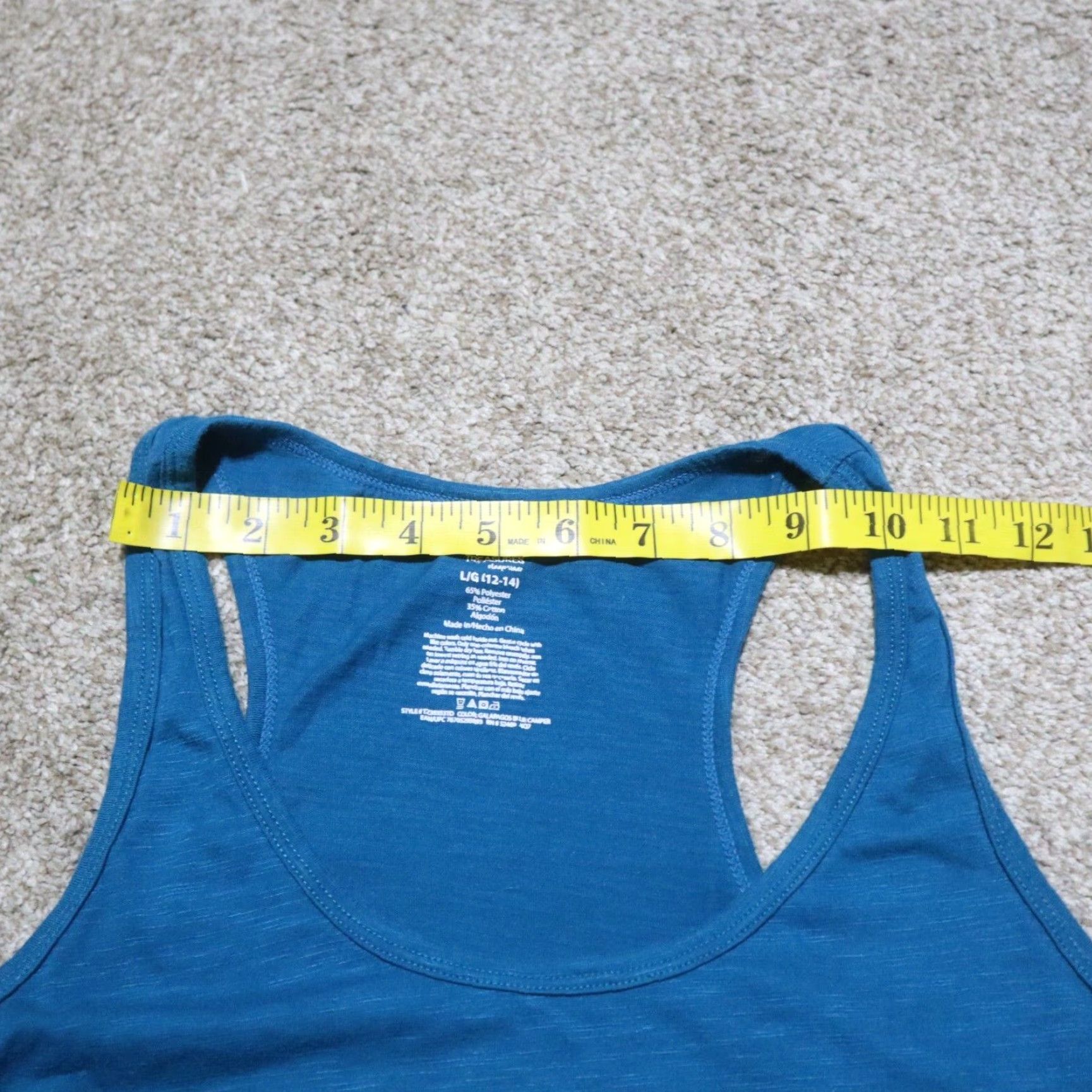 Vintage SECRET TREASURES Happy Camper Tank Shirt Women's L Blue Outdoor Tank Top Adult Large Size L / US 10 / IT 46 - 4 Thumbnail