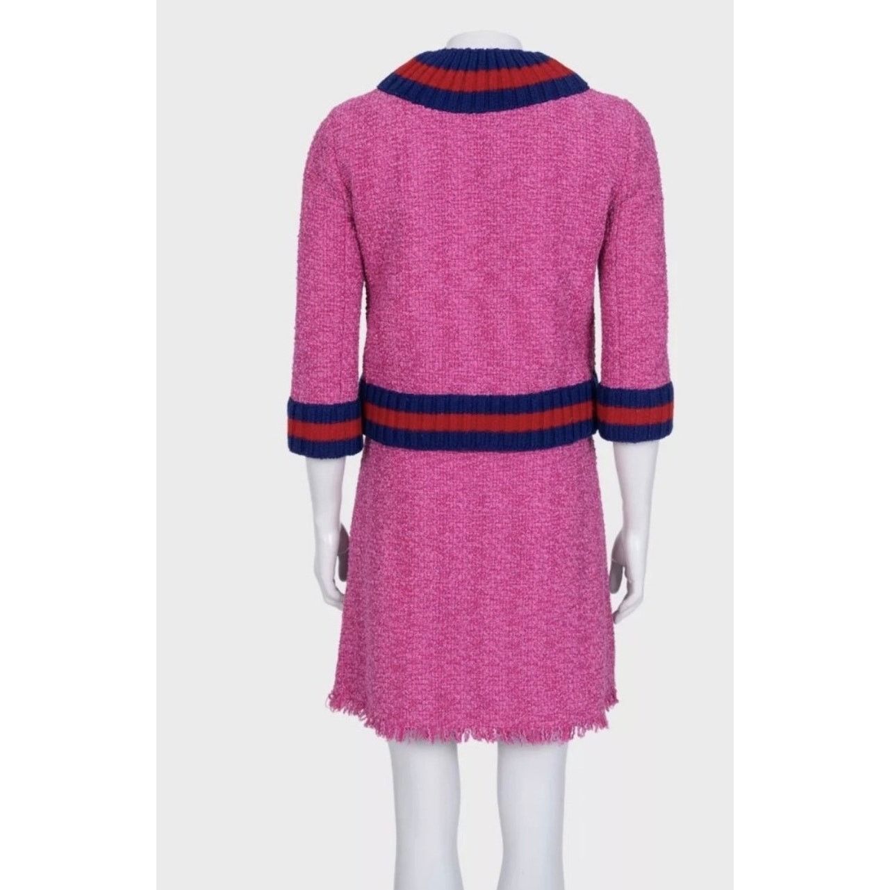 Gucci Gucci Pink Tweed Skirt Suit - Elegant & Versatile IT38/XS Size XS / US 0-2 / IT 36-38 - 8 Thumbnail