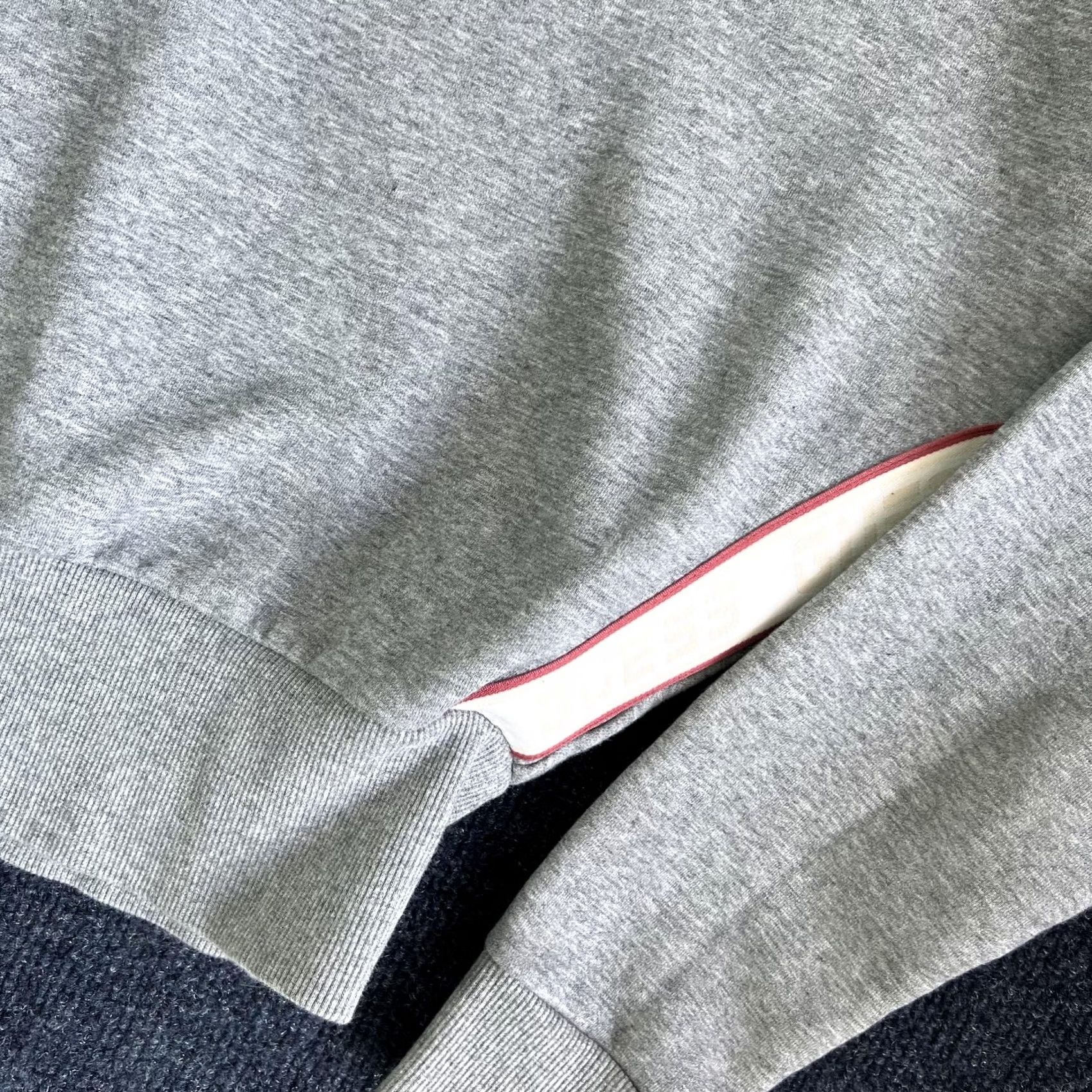 Guess GUESS Sweatshirt Womens XS Gray Cropped Logo Tape Crewneck Fleece Pullover Size XS / US 0-2 / IT 36-38 - 2 Thumbnail