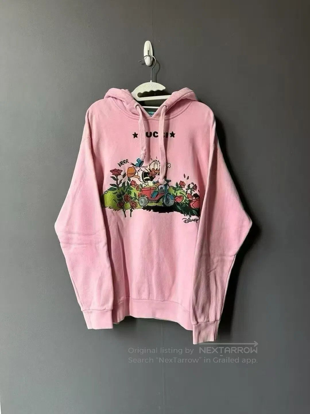 Gucci Guicci Pink Donald Duck Embroidered Hoodie| Size US M / EU 48-50 / 2 - 1 Thumbnail
