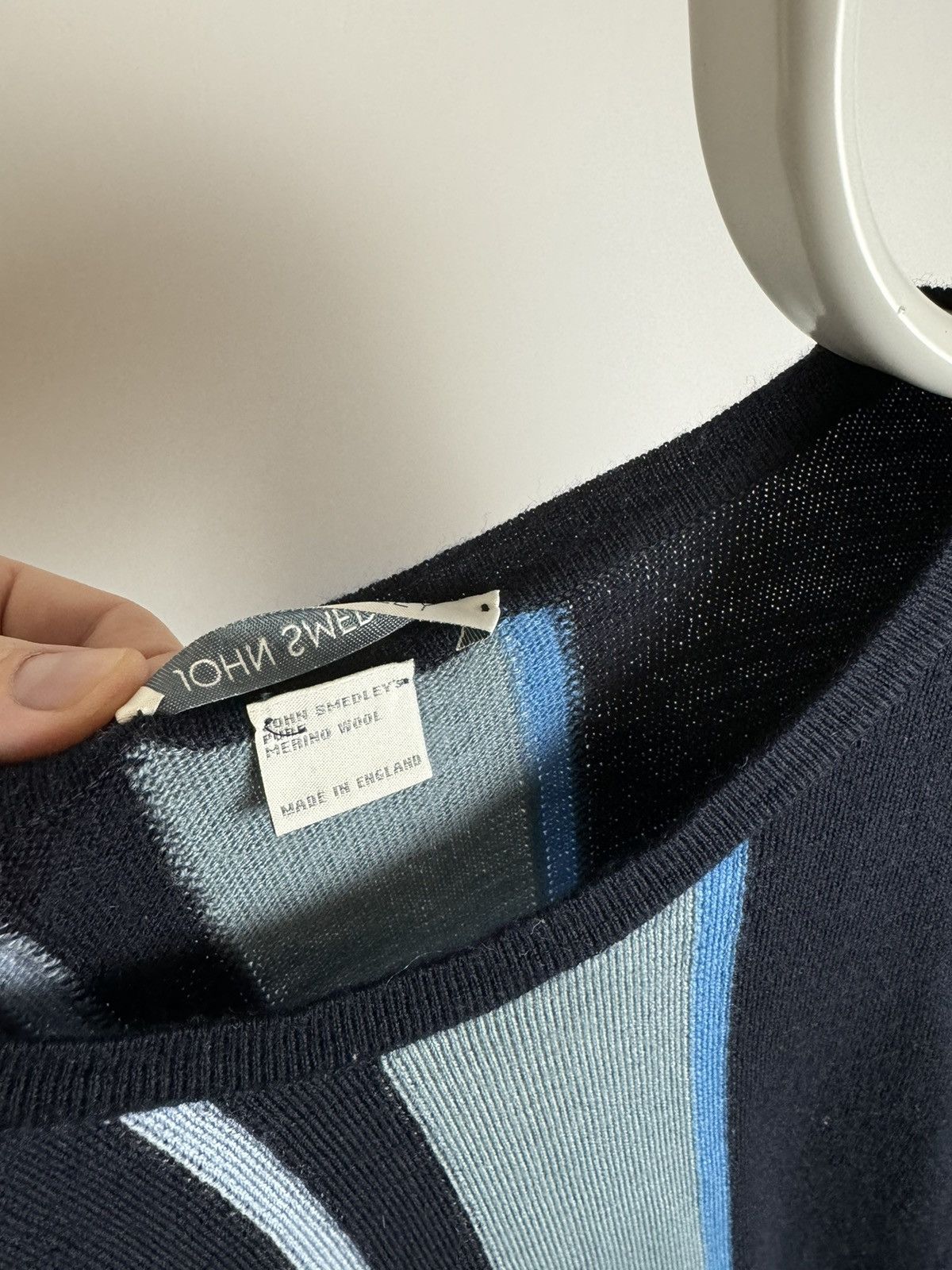 John Smedley John Smedley Striped Merino Wool Sweater Made in England Size US M / EU 48-50 / 2 - 5 Thumbnail