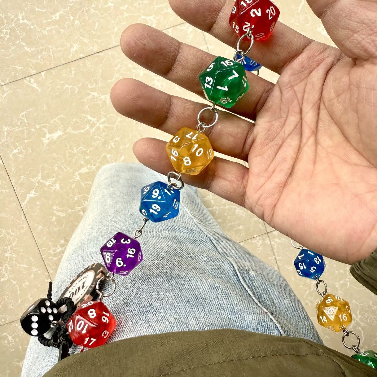 Vintage Multisided Dice Beads Waist Accessories Size ONE SIZE - 2 Thumbnail