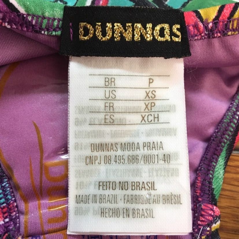 Magnanni VINTAGE Dunnas By Francesca Magnani Women's Bikini Swimsuit XS Purple Diamond Stretch Swimwear 90s Girls Size ONE SIZE - 6 Thumbnail