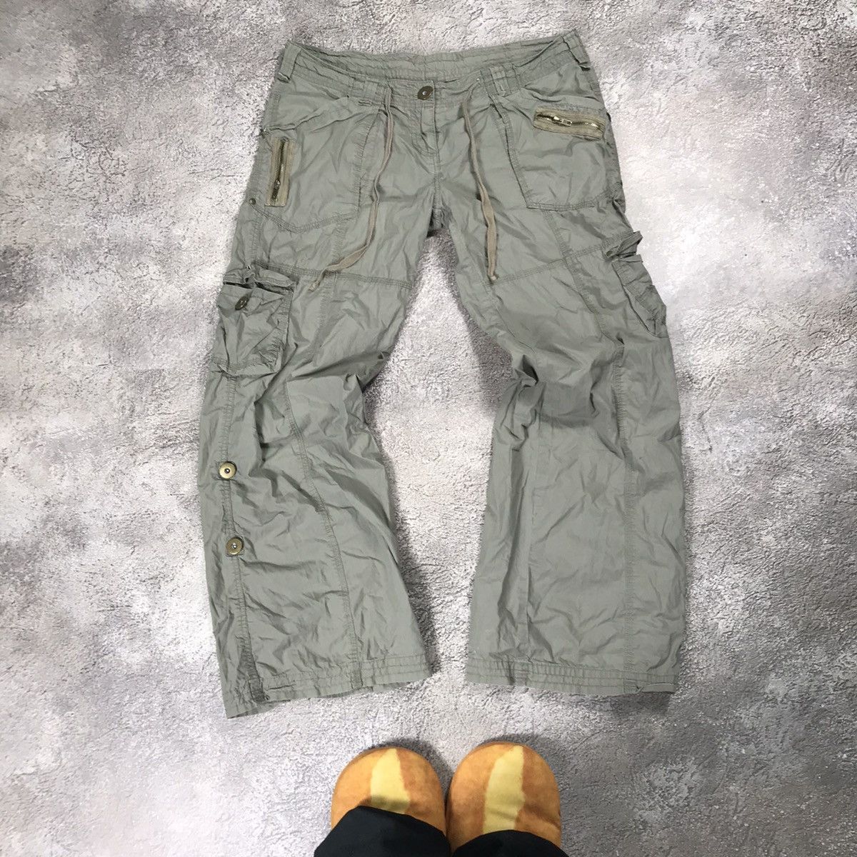Vintage Vintage 90s Baggy Cargo Pants Parachute Streetwear Grunge 30 Size 30" / US 8 / IT 44 - 2 Thumbnail