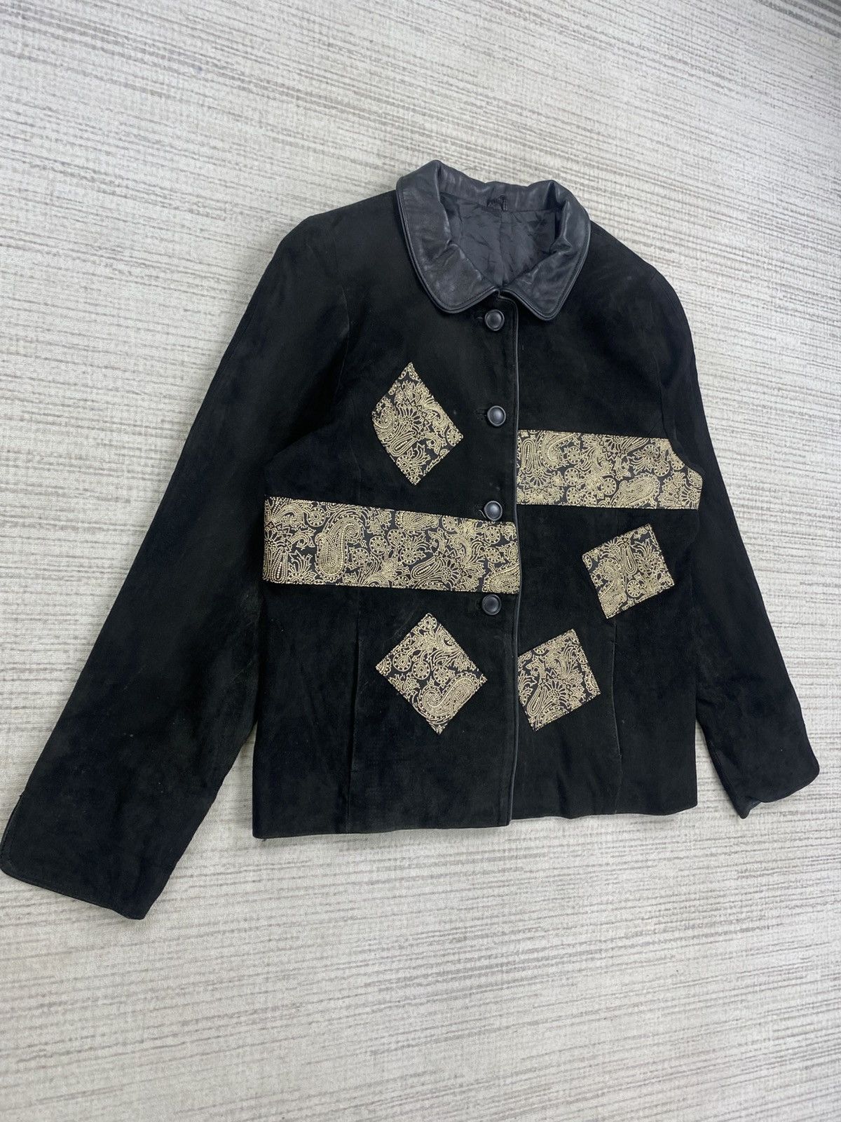 Japanese Brand Vintage Japanese Fashion Paisley Paychwork Button Jacket Size US M / EU 48-50 / 2 - 3 Thumbnail