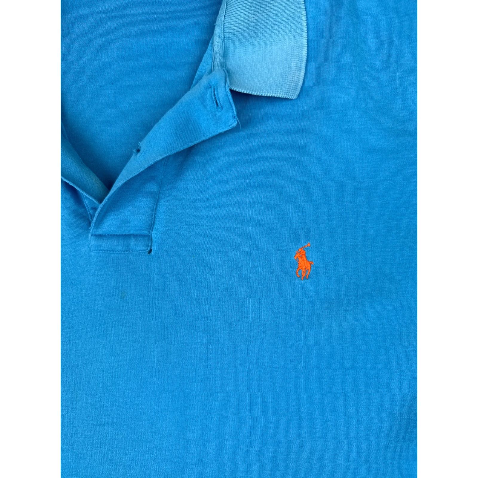 Ralph Lauren VINTAGE Polo Ralph Lauren Shirt Mens Large Blue 100% Cotton Knit Polo Shirt All Seasons Relaxed Regular Mens Blue Polo 40in Chest 28in Length Size US L / EU 52-54 / 3 - 6 Thumbnail