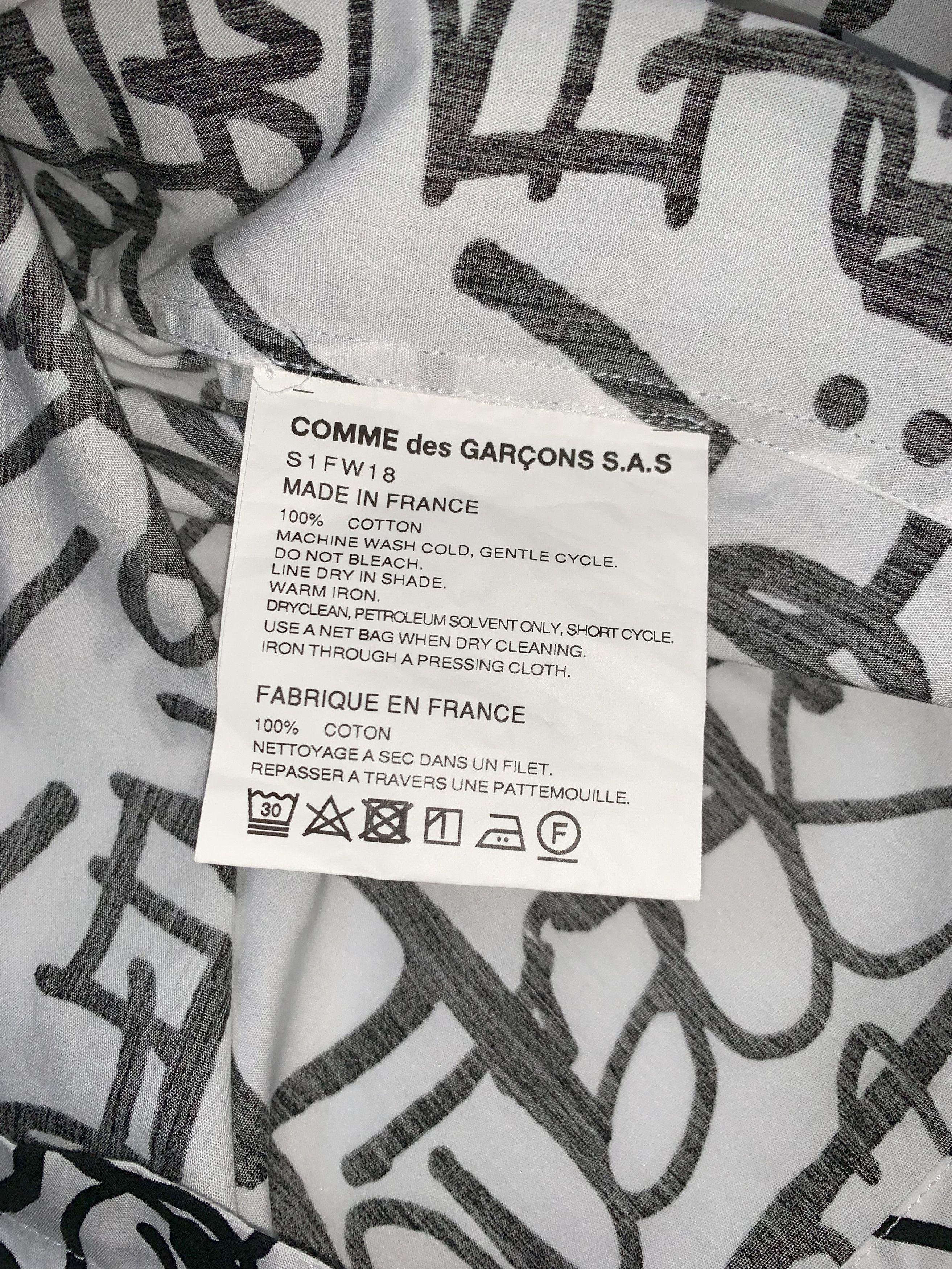 Supreme Supreme CDG FW18 Zip Up Shirt Size US L / EU 52-54 / 3 - 4 Thumbnail