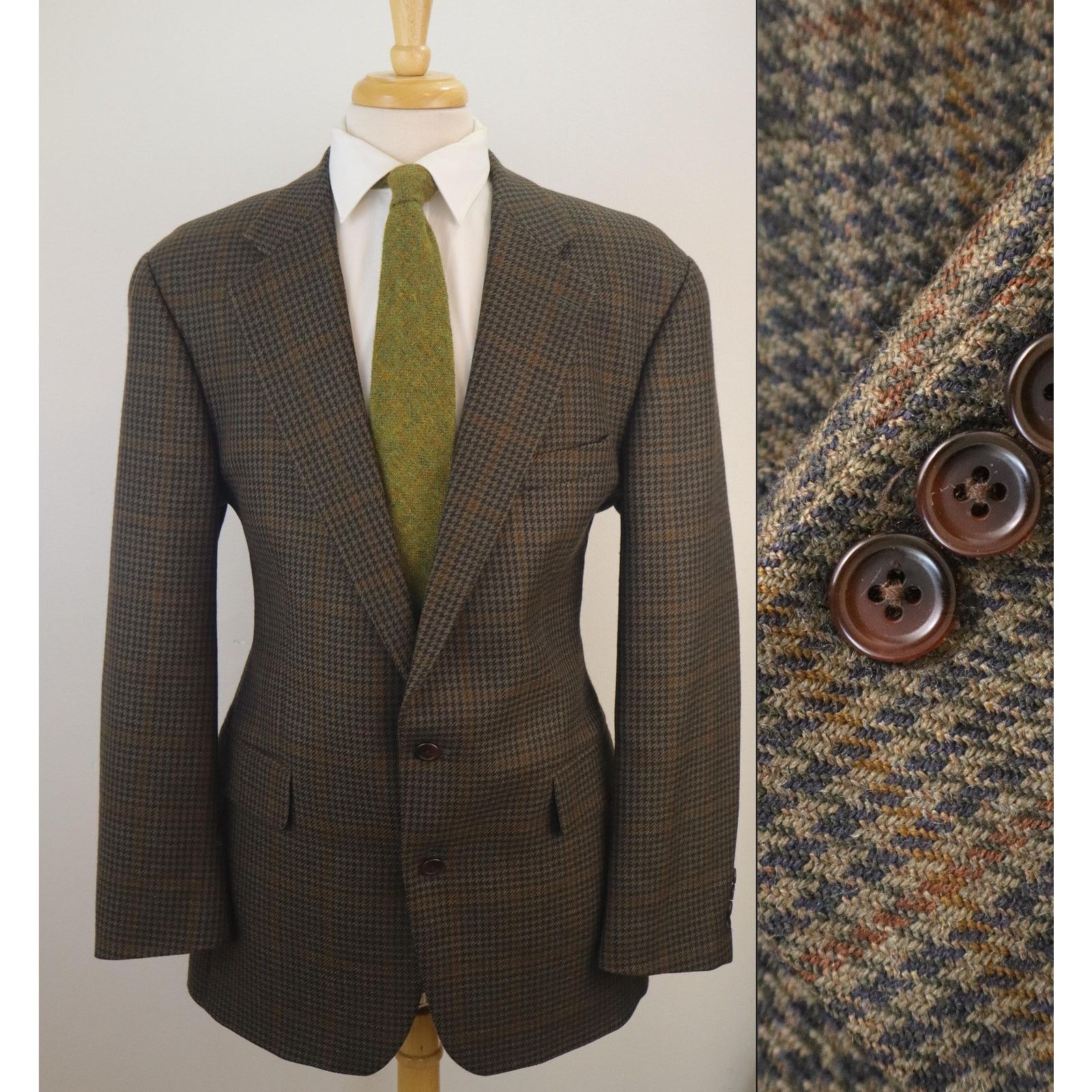 Chaps Ralph Lauren 44L NOS Vintage 90s Chaps Ralph Lauren Blazer | Houndstooth Size 44L - 1 Thumbnail