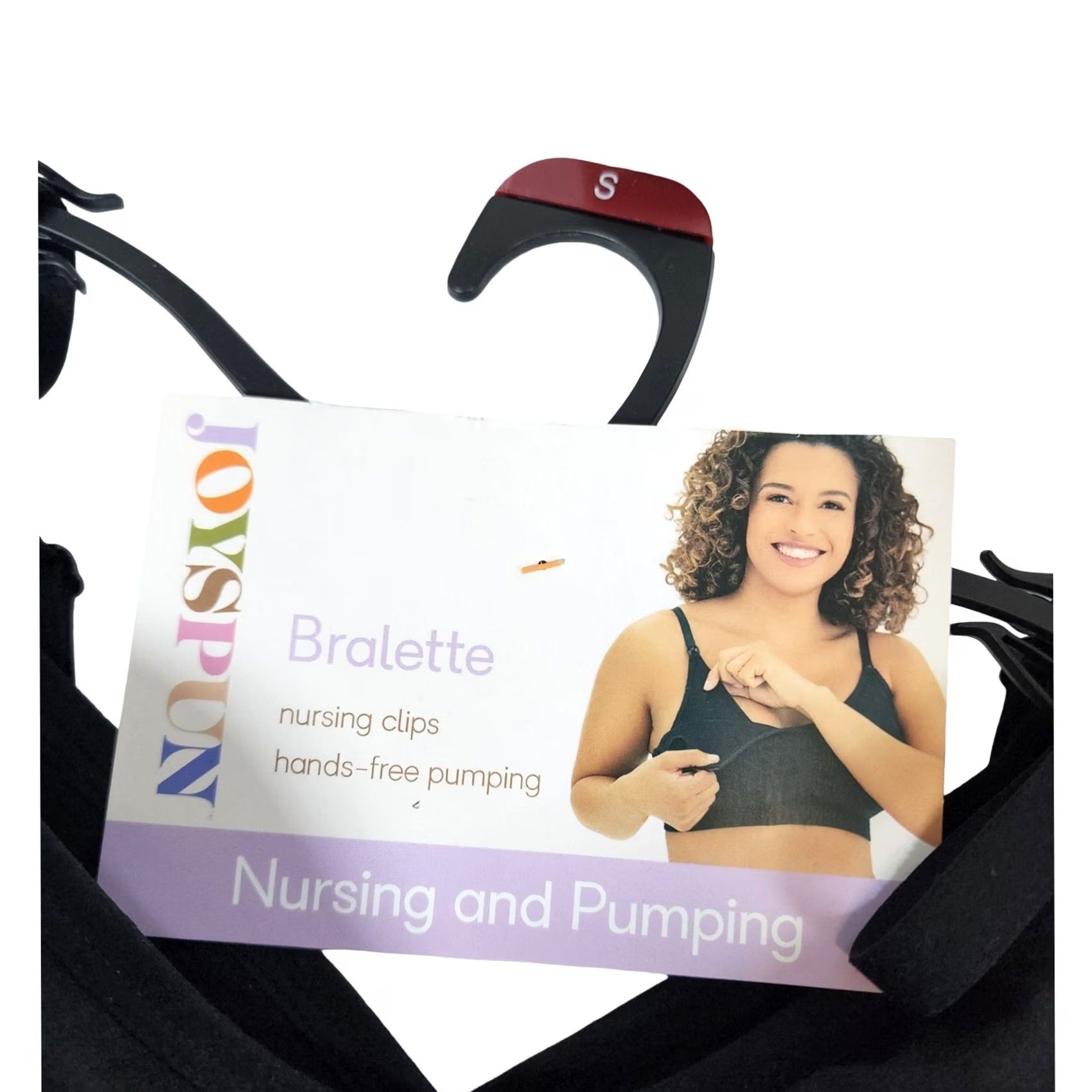 Vintage Joyspun Maternity Nursing & Pumping Bralette 2 Pack Black Beige Small NWT Size ONE SIZE - 3 Thumbnail