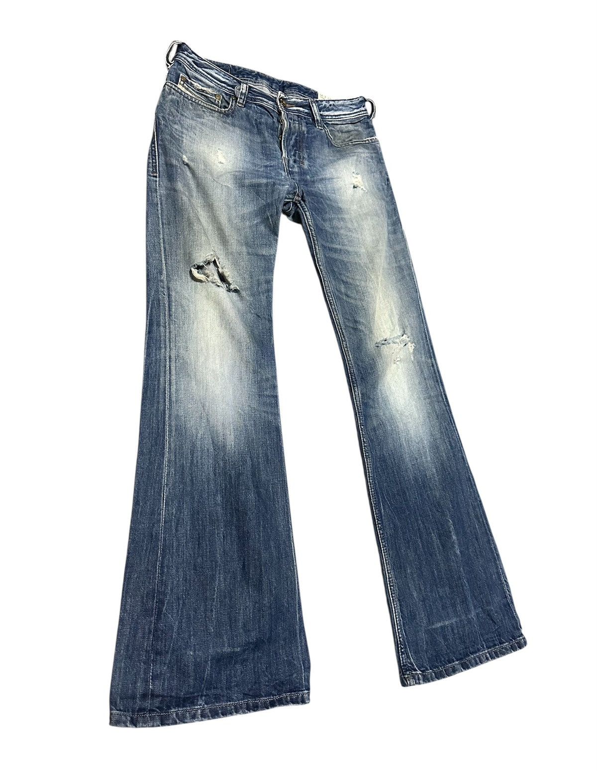 Diesel Vintage Diesel Industry Flare Bell Bottom Bootcut Jeans Size US 30 / EU 46 - 2 Thumbnail