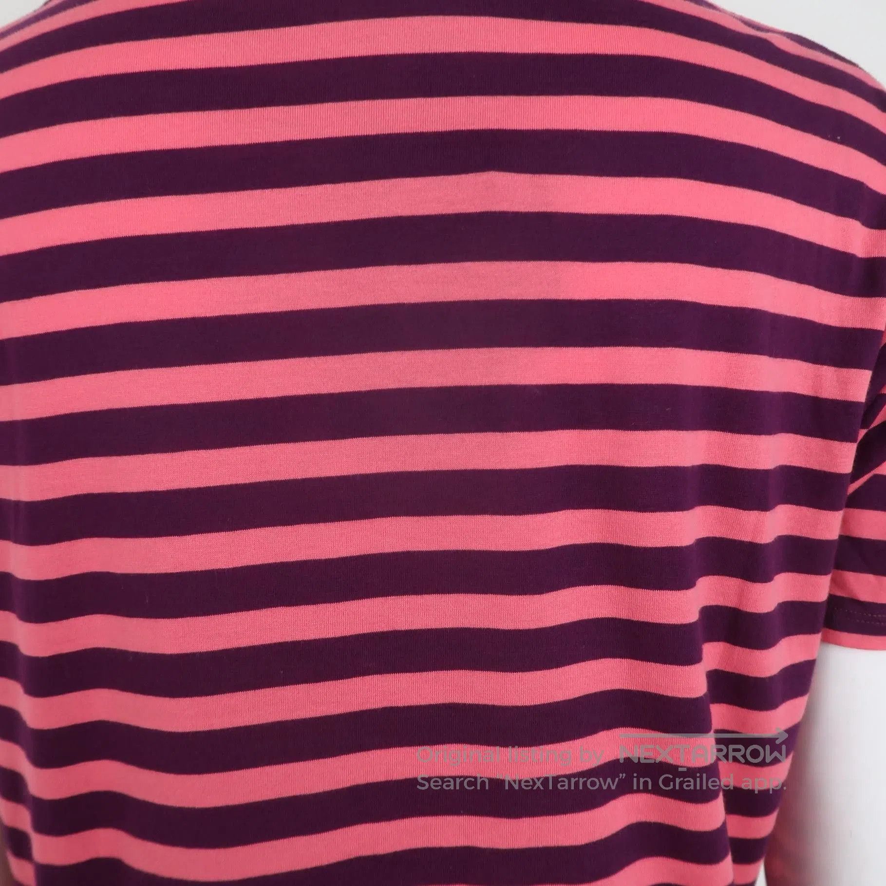 Saint Laurent Paris Saint Laurent L Striped Cotton Crew Neck T-Shirt. Size US L / EU 52-54 / 3 - 6 Thumbnail