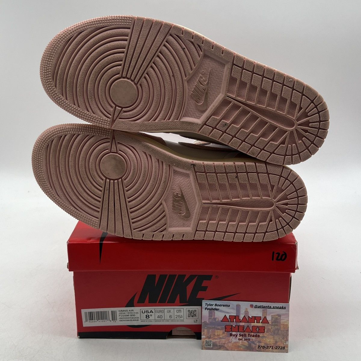 Jordan Brand Wmns air Jordan 1 high washed pink Size US 8.5 / EU 41-42 - 8 Thumbnail