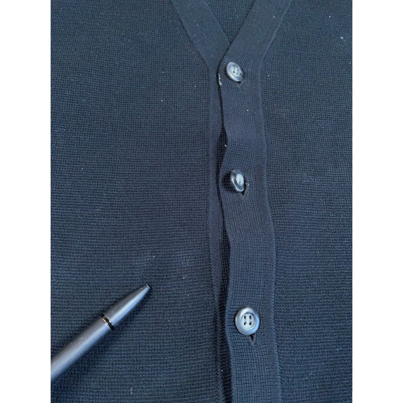 Vintage VINTAGE Eildon Hills Sweater Vest Men Large Black Button Up Preppy Lightweight Cotton Knit Vest 90s Mens Size US L / EU 52-54 / 3 - 6 Thumbnail