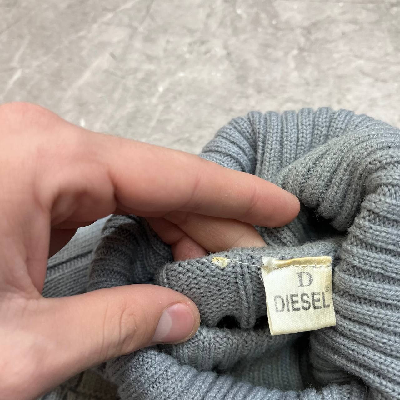 Diesel Diesel Big Logo Sweater Sweatshirt Knitwear Knitting Vintage Size US XL / EU 56 / 4 - 6 Thumbnail