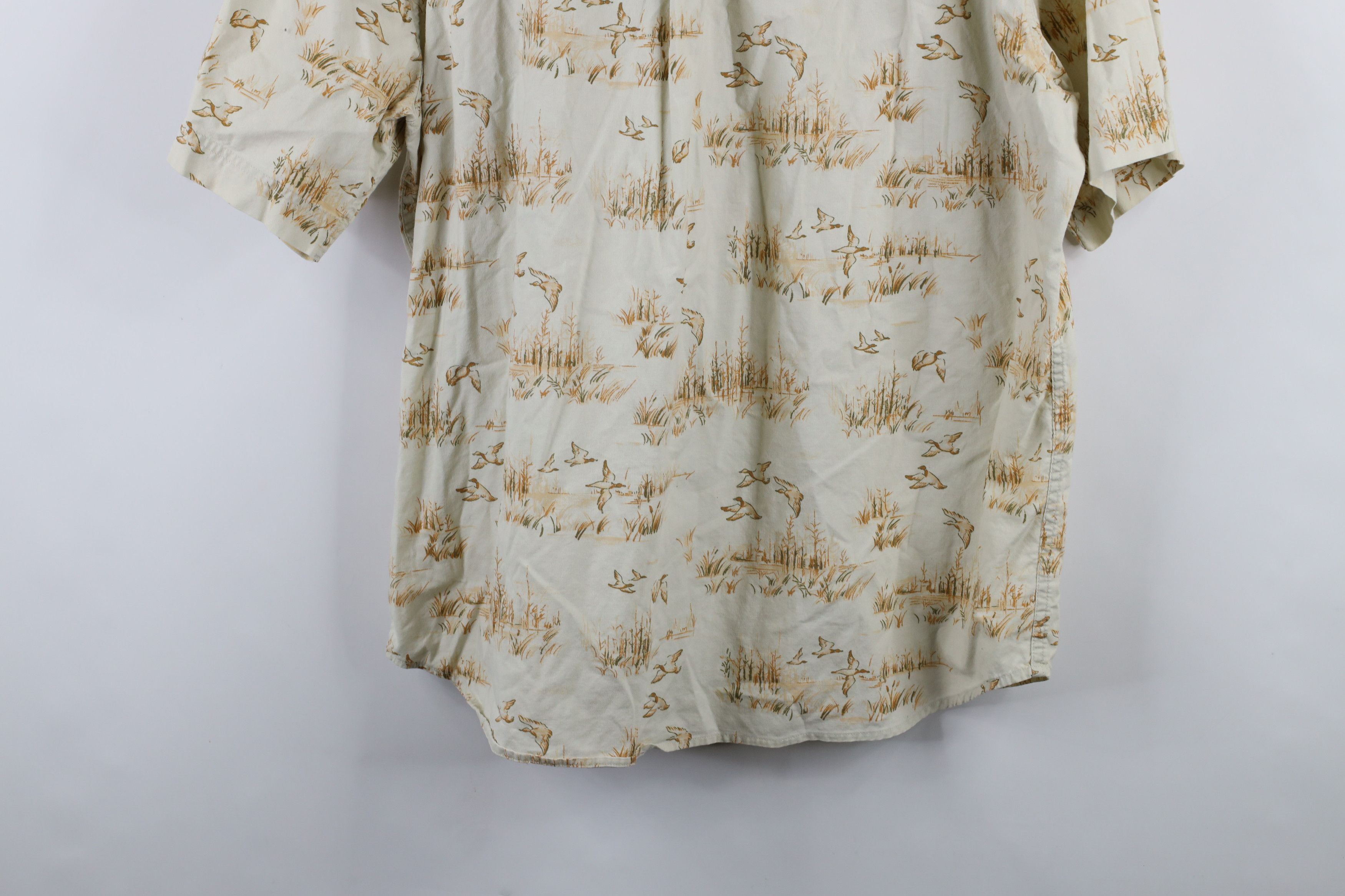 Vintage × Woolrich Woolen Mills Vintage 90s Woolrich Print Short Sleeve Button Down Shirt Size US L / EU 52-54 / 3 - 12 Thumbnail