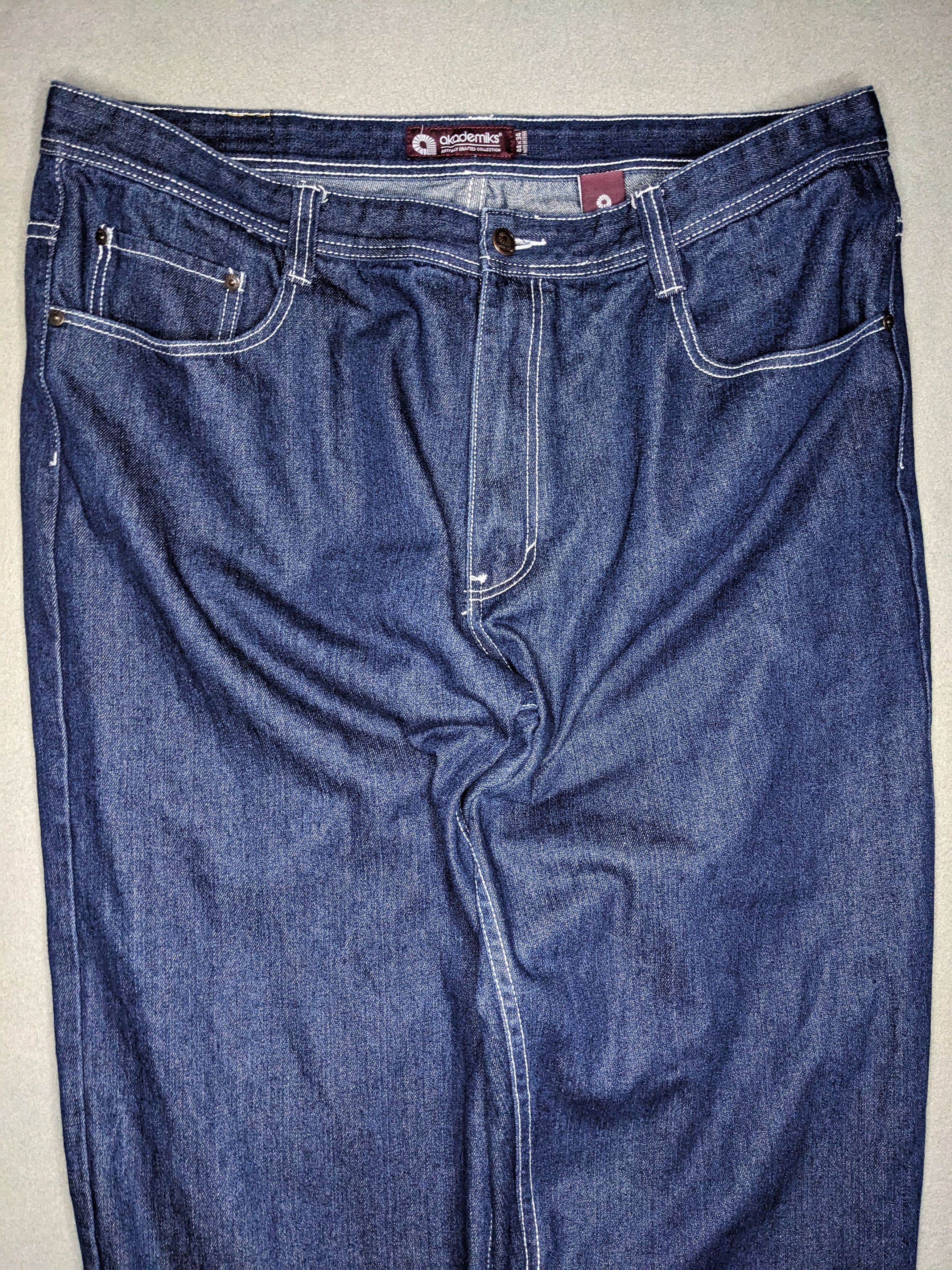 Akademiks VTG Akademiks Jeans Y2K Baggy Denim 44x34 Wide Leg Straight Size US 44 / EU 60 - 3 Thumbnail