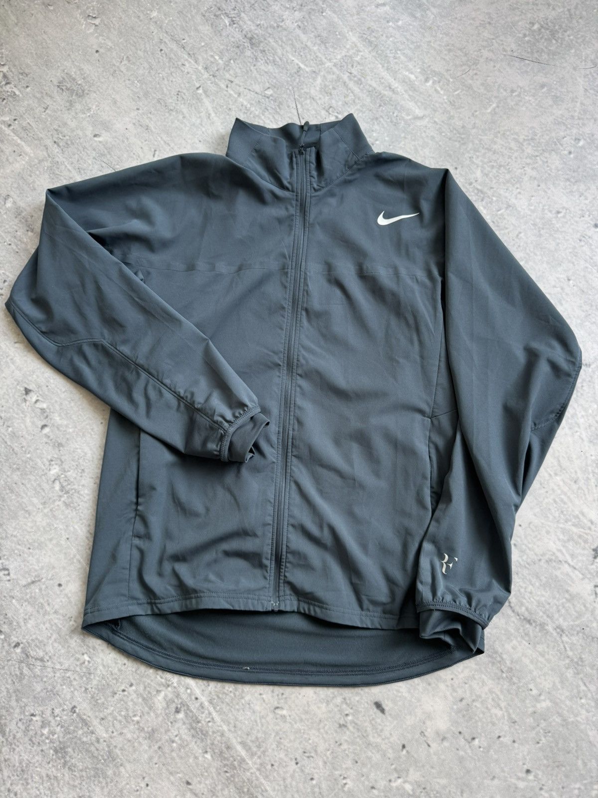 Nike × Vintage Nike Roger Federer RF Tennis Track Jacket Rare Size US L / EU 52-54 / 3 - 1 Thumbnail