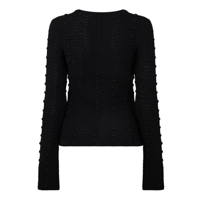 Bottega Veneta Bottega Veneta Scoop Neck Long Sleeve Sweater in Black Size XL / US 12-14 / IT 48-50 - 2 Thumbnail
