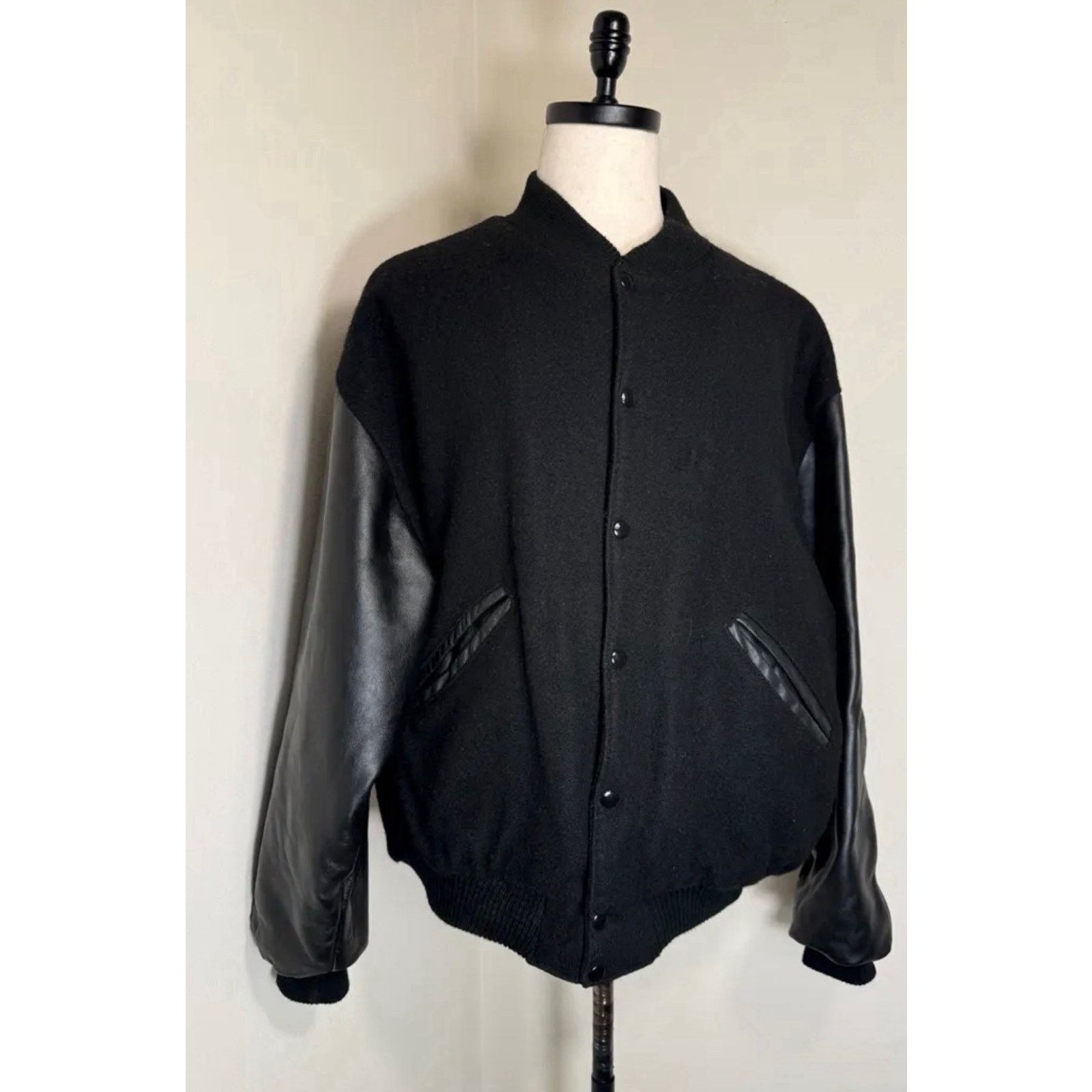 Other Vintage 1997 Size Xxl Steer Brand wool Leather Bomber Jacket Size US XXL / EU 58 / 5 - 2 Thumbnail