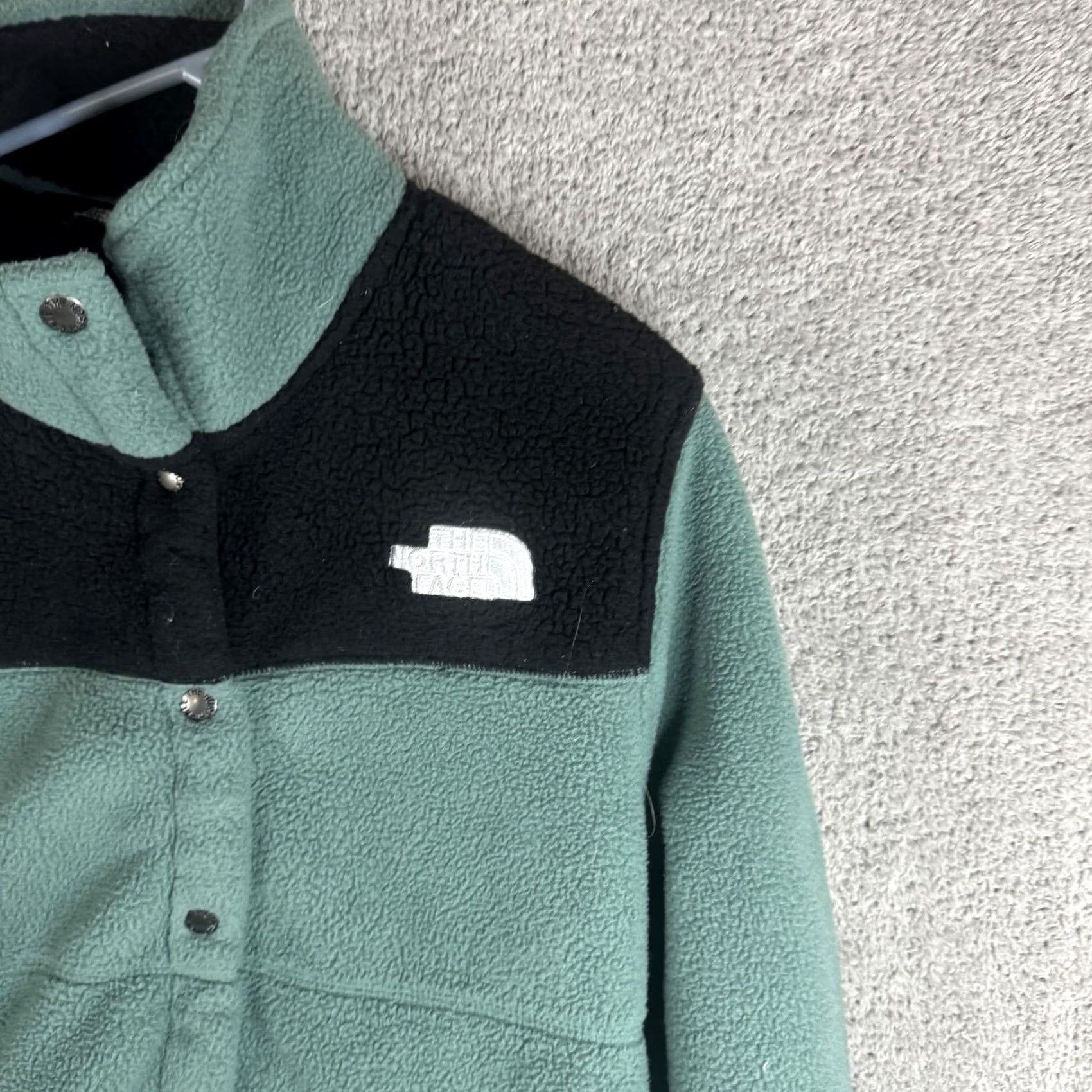 The North Face The North Face Fleece Jacket Womens S Green Snap Front Pockets Outdoor Warm Regular Fit Size S / US 4 / IT 40 - 4 Thumbnail
