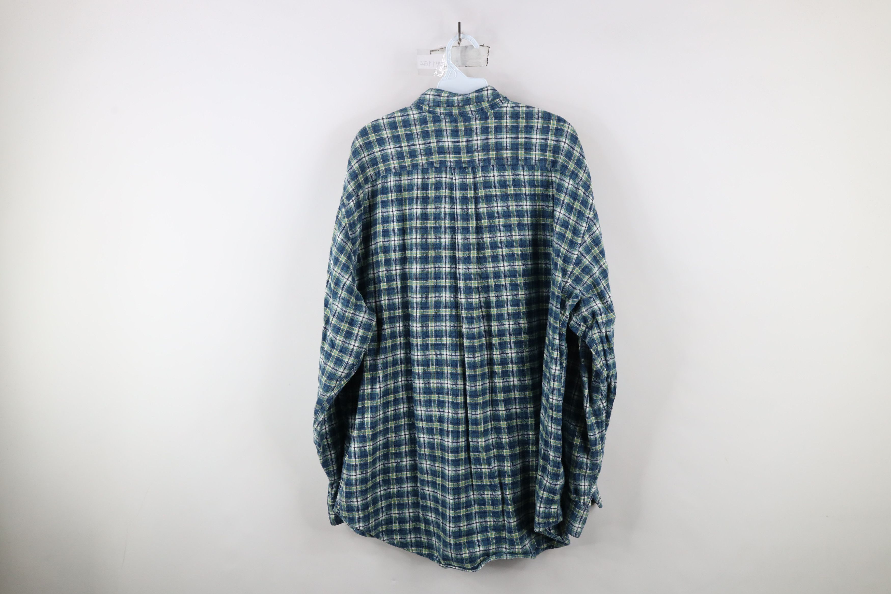 Gap × Vintage Vintage 90s Gap Collared Button Down Shirt Blue Plaid Size US XL / EU 56 / 4 - 8 Thumbnail