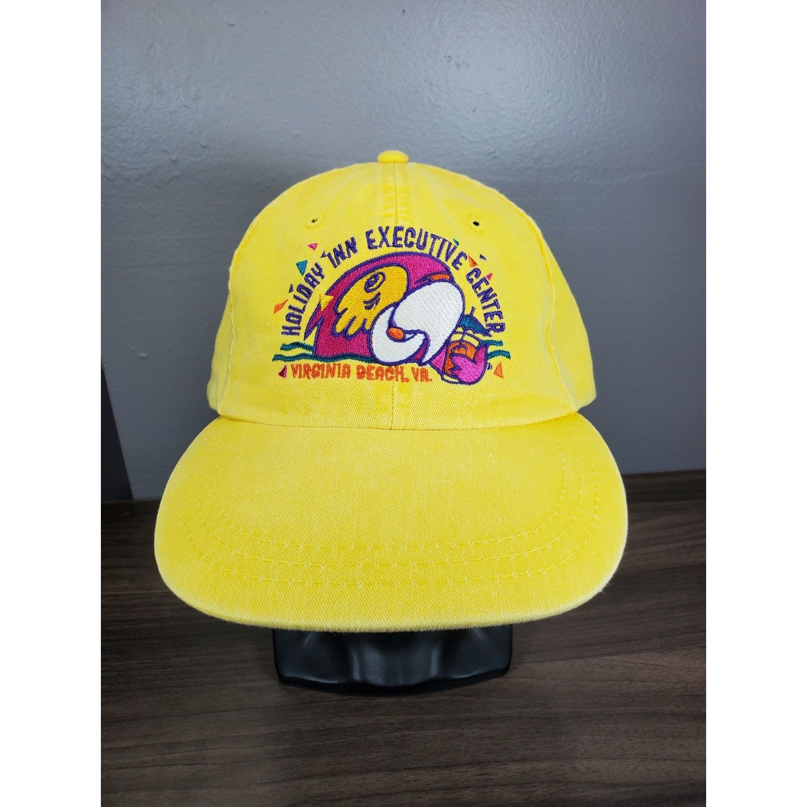 Adams Holiday Inn Executive Center Hat Virginia Beach Yellow Cap Size ONE SIZE - 3 Thumbnail