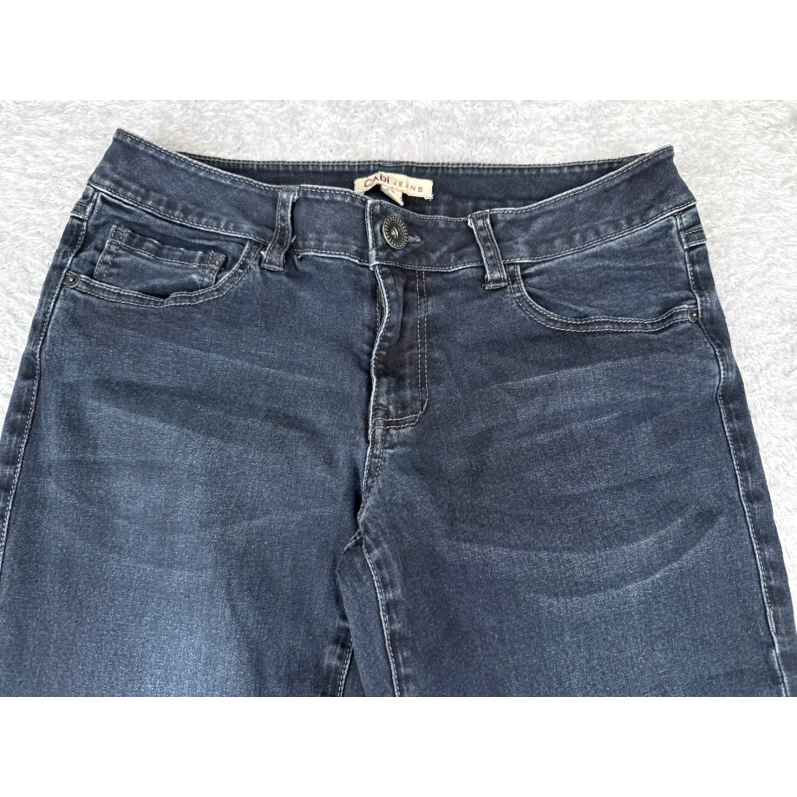 Vintage Cabi Jeans Pants Womens 6 Blue Denim Med Wash Bootcut Flare Cotton 28x30 Size 28" / US 6 / IT 42 - 4 Thumbnail