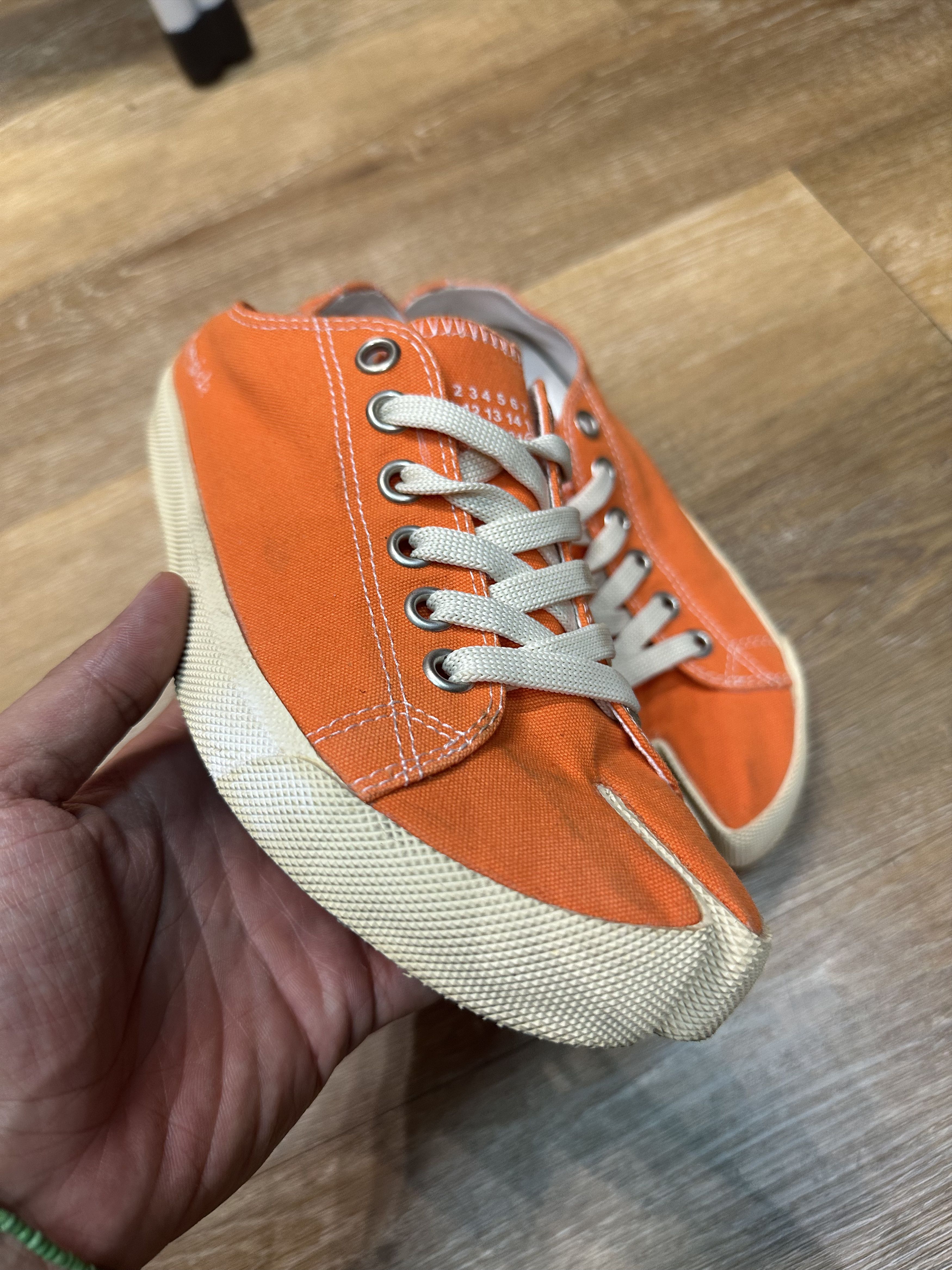 Maison Margiela Maison Margiela Tabi Canvas Orange Size US 8 / IT 38 - 2 Thumbnail