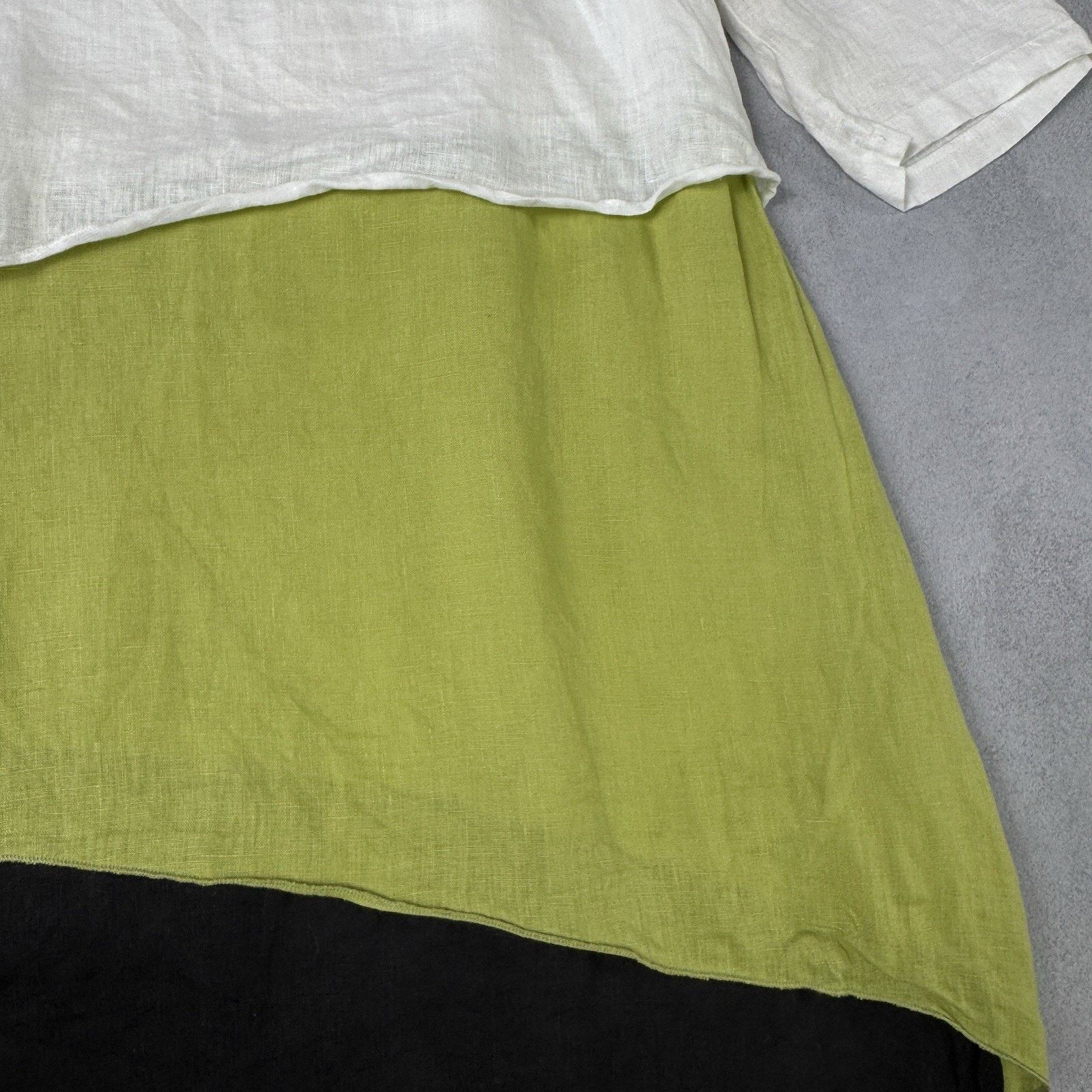 Vintage Chesca Women Midi Linen Dress Size 1 Multicolour Size M / US 6-8 / IT 42-44 - 13 Thumbnail
