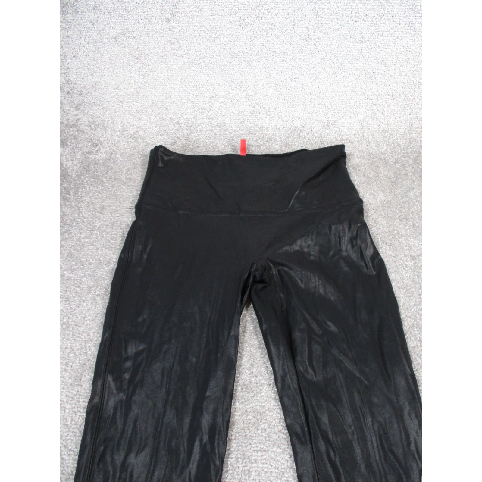 Spanx Spanx Leggings Womens 1X Black Faux Leather Size 40" / US 18 - 2 Thumbnail
