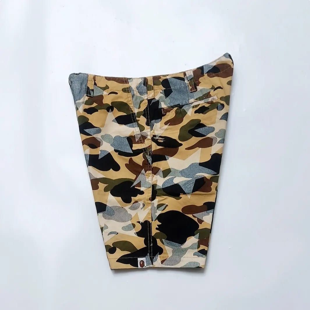 Bape BAPE 1st Camo Camo Yellow Short Pants Size US 31 - 4 Thumbnail