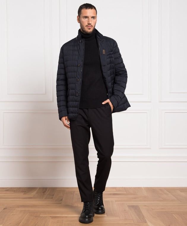 MooRER Moorer quilted finish buttoned up Coat jacket Size US L / EU 52-54 / 3 - 4 Thumbnail